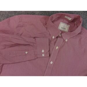 Todd‎ Snyder Shirt Mens 16x34/35 Red Gingham Button Down Casual